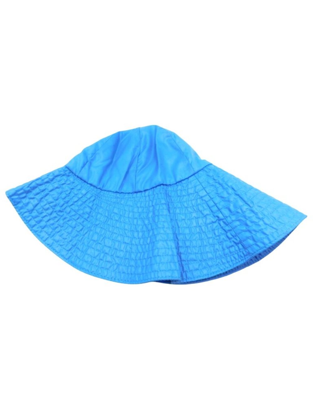 Lloyd Allen Womens Blue Wide Brim Sun Rain Slicker Bucket Hat RARE Vintage 1980s